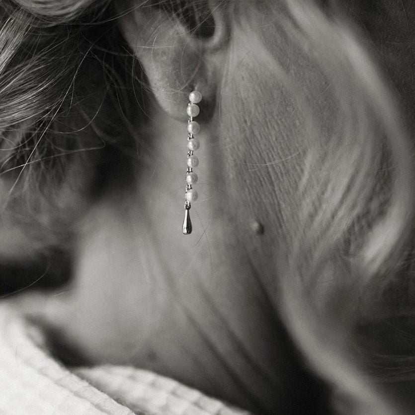 Royal Pearl Drop Earrings