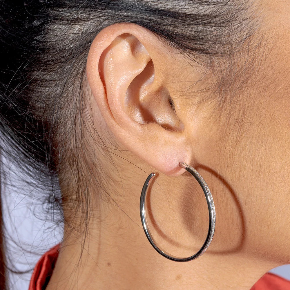 Skinny Drip Large Hoop