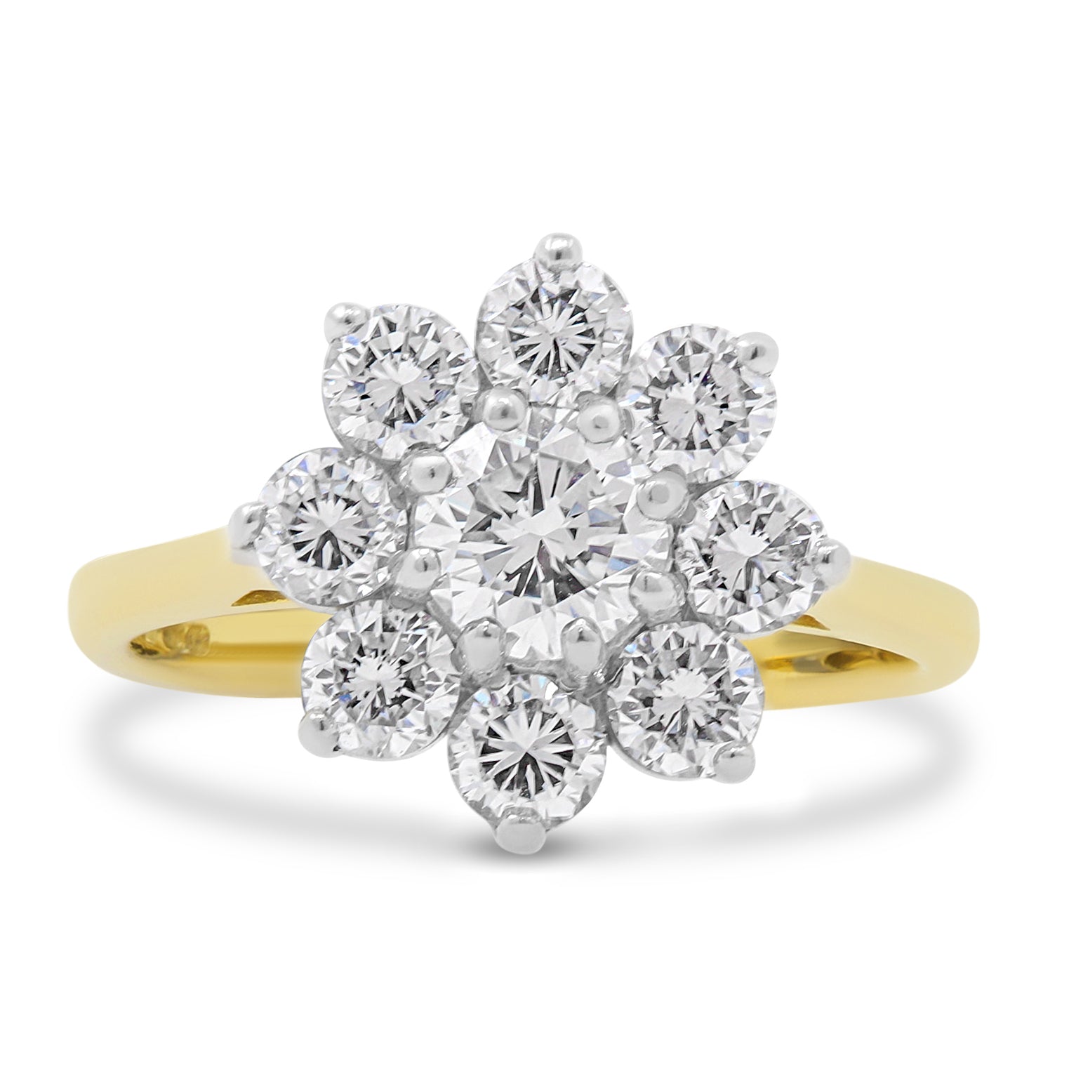18ct White Gold Diamond Dress Ring