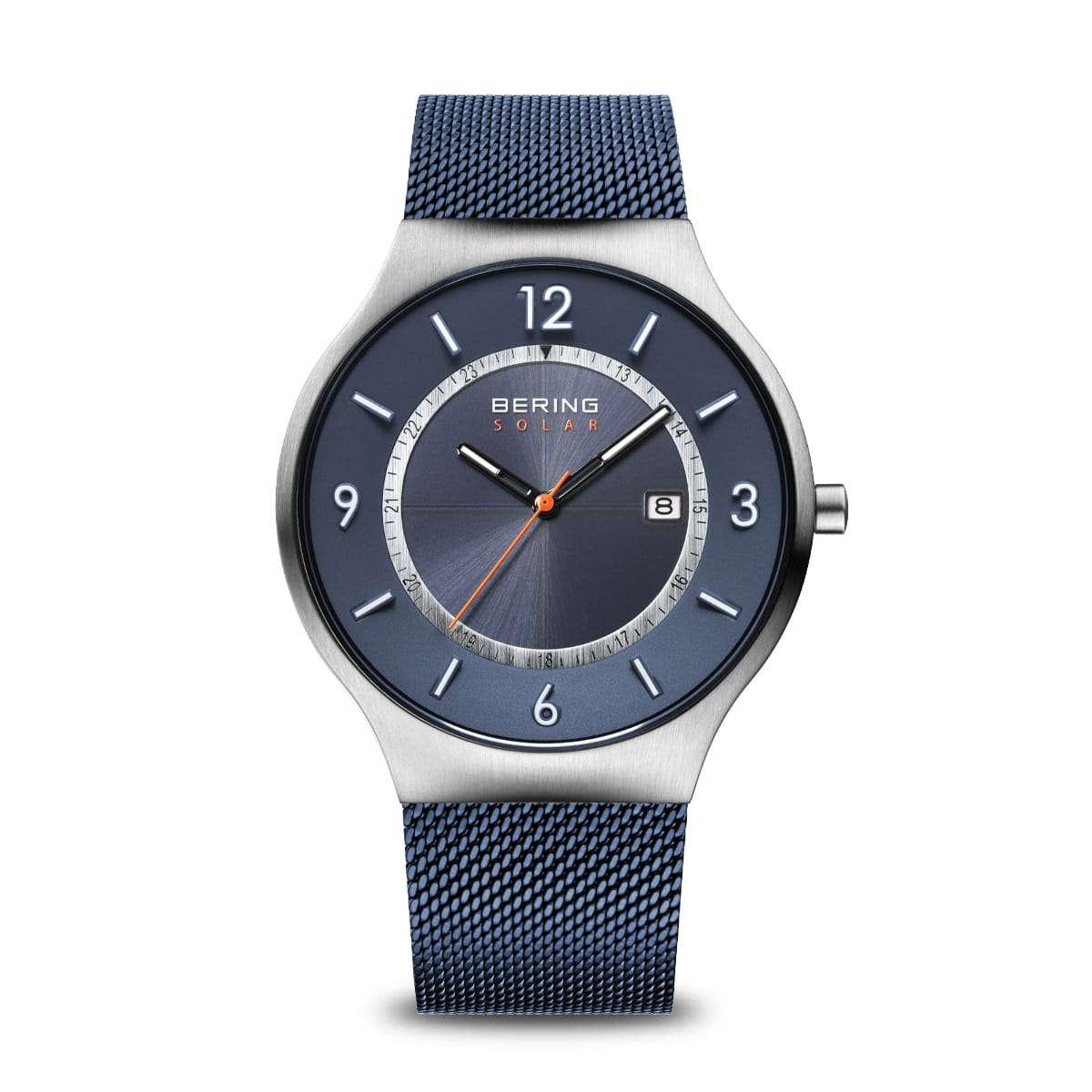 Bering Solar polished silver