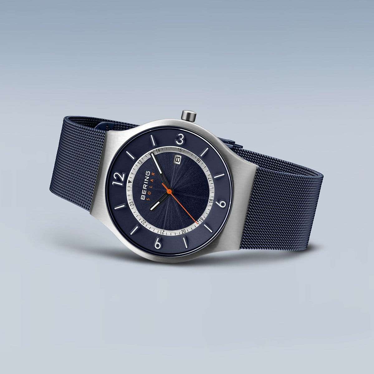 Bering Solar polished silver