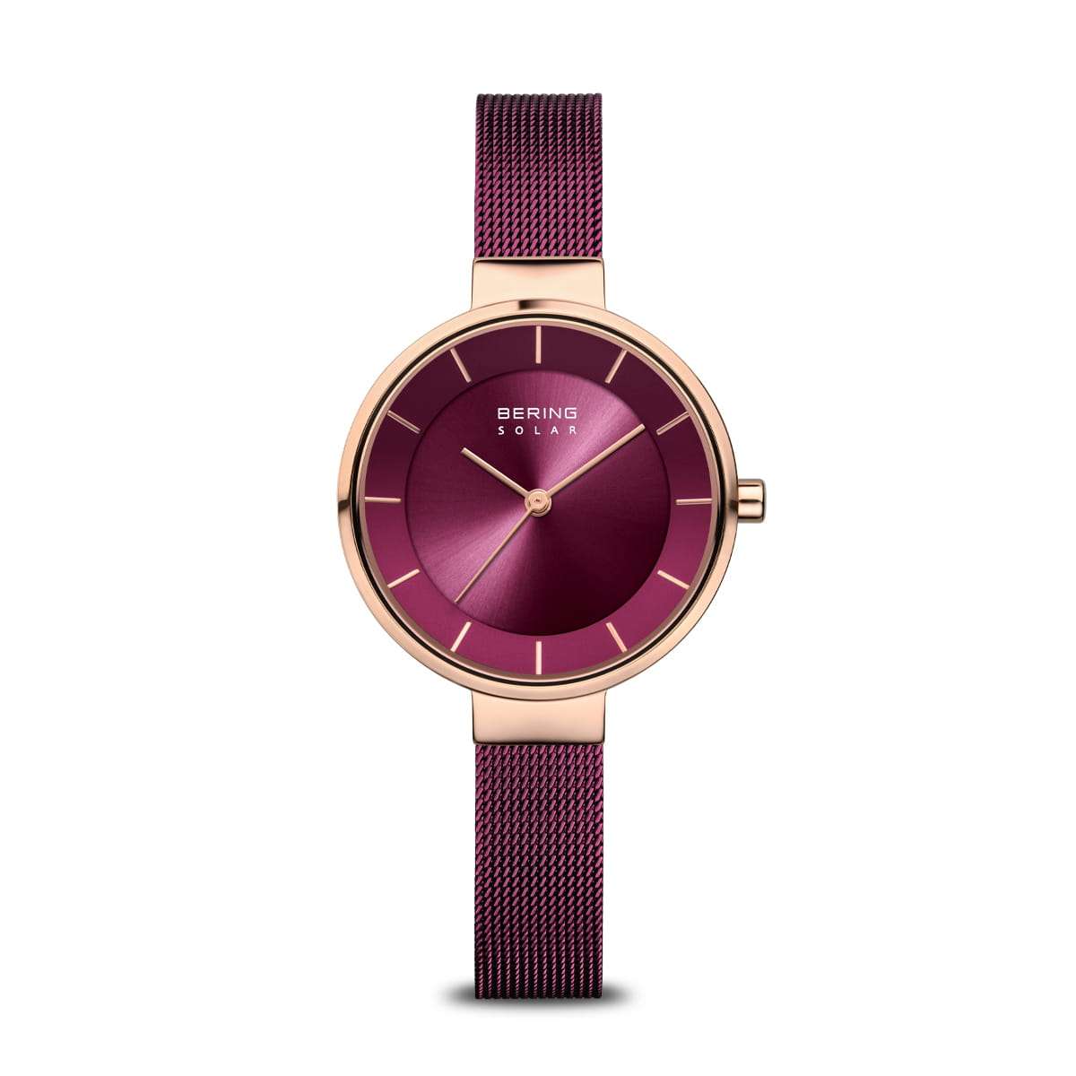 Bering Solar polished/brushed rose gold