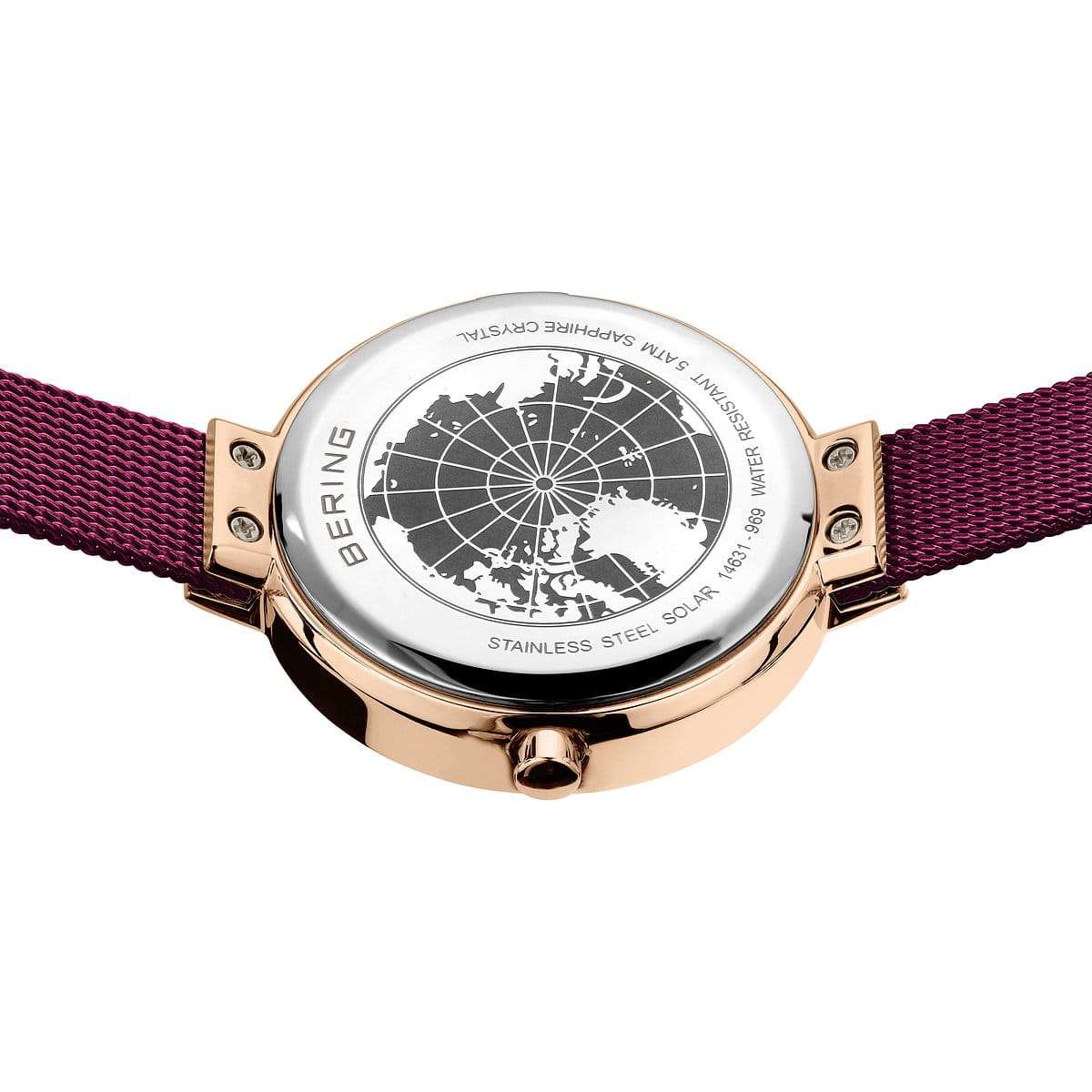 Bering Solar polished/brushed rose gold