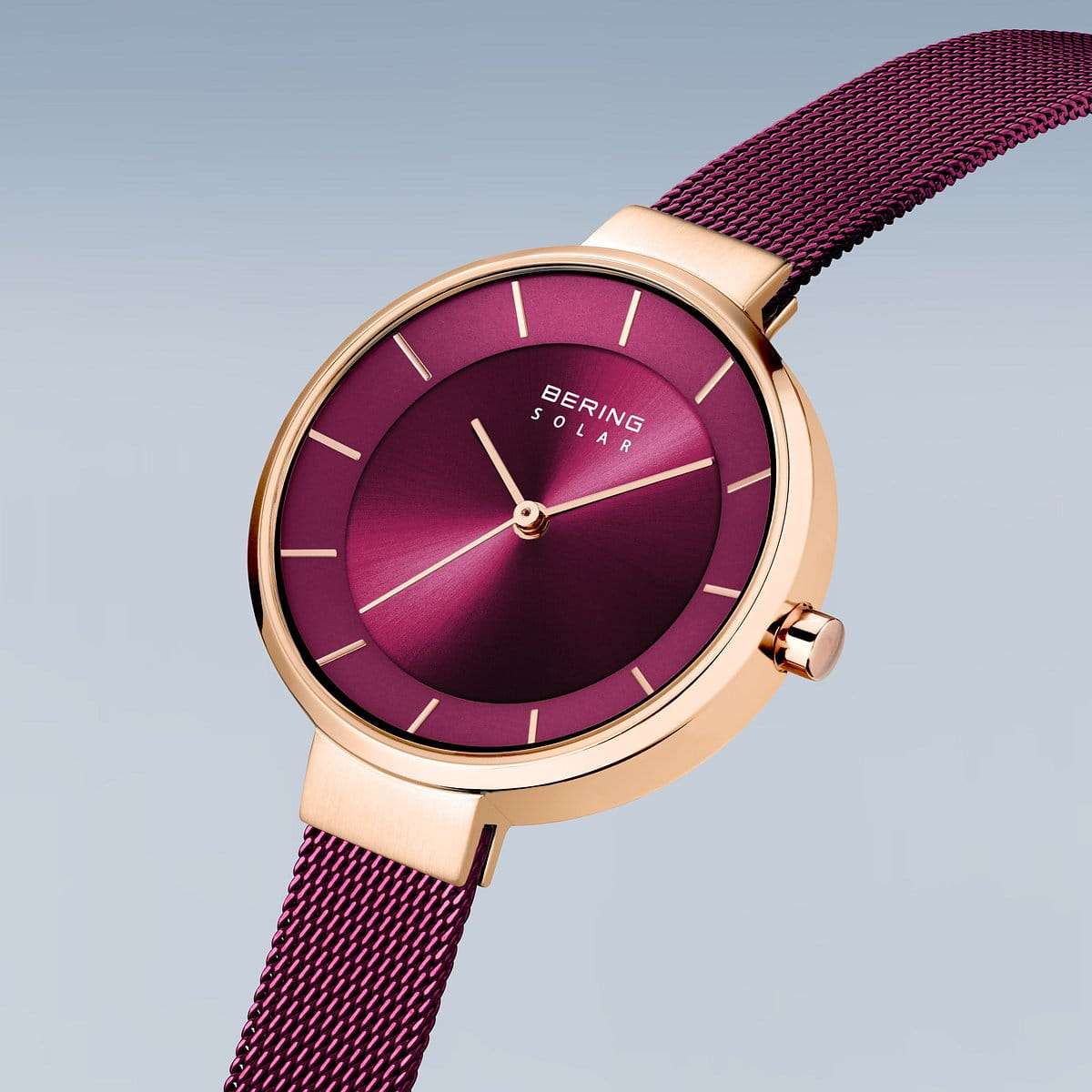 Bering Solar polished/brushed rose gold