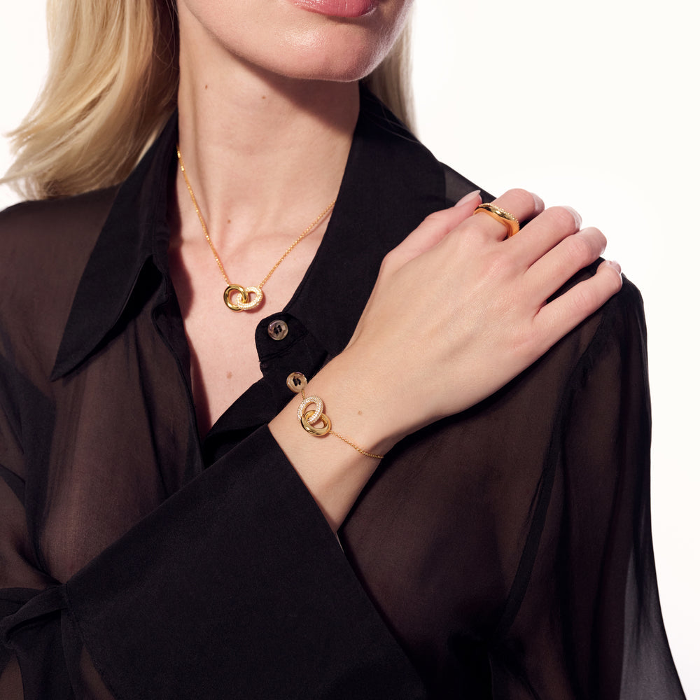 Sif Jakobs Gold Plated Ring Carrara Bracelet