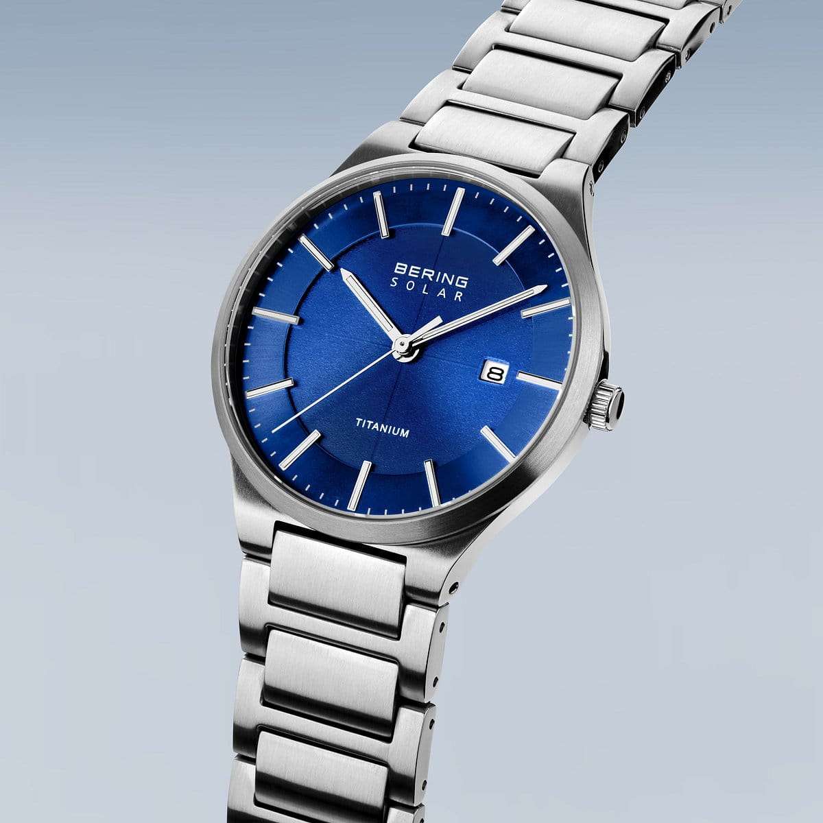 Bering Solar brushed silver