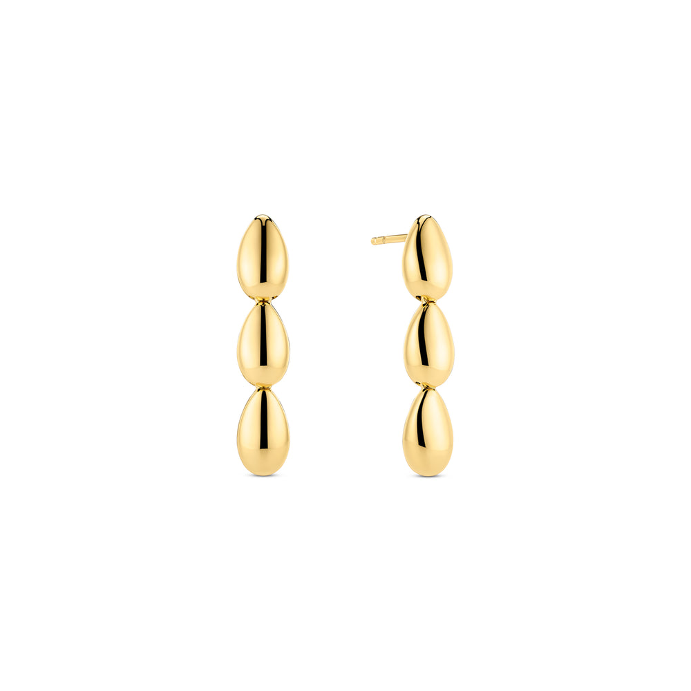Sif Jakobs Gold Plated Earrings Goccia Pianura