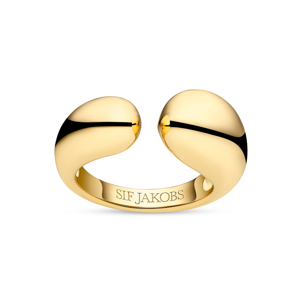 Sif Jakobs Gold Plated Ring Goccia Pianura