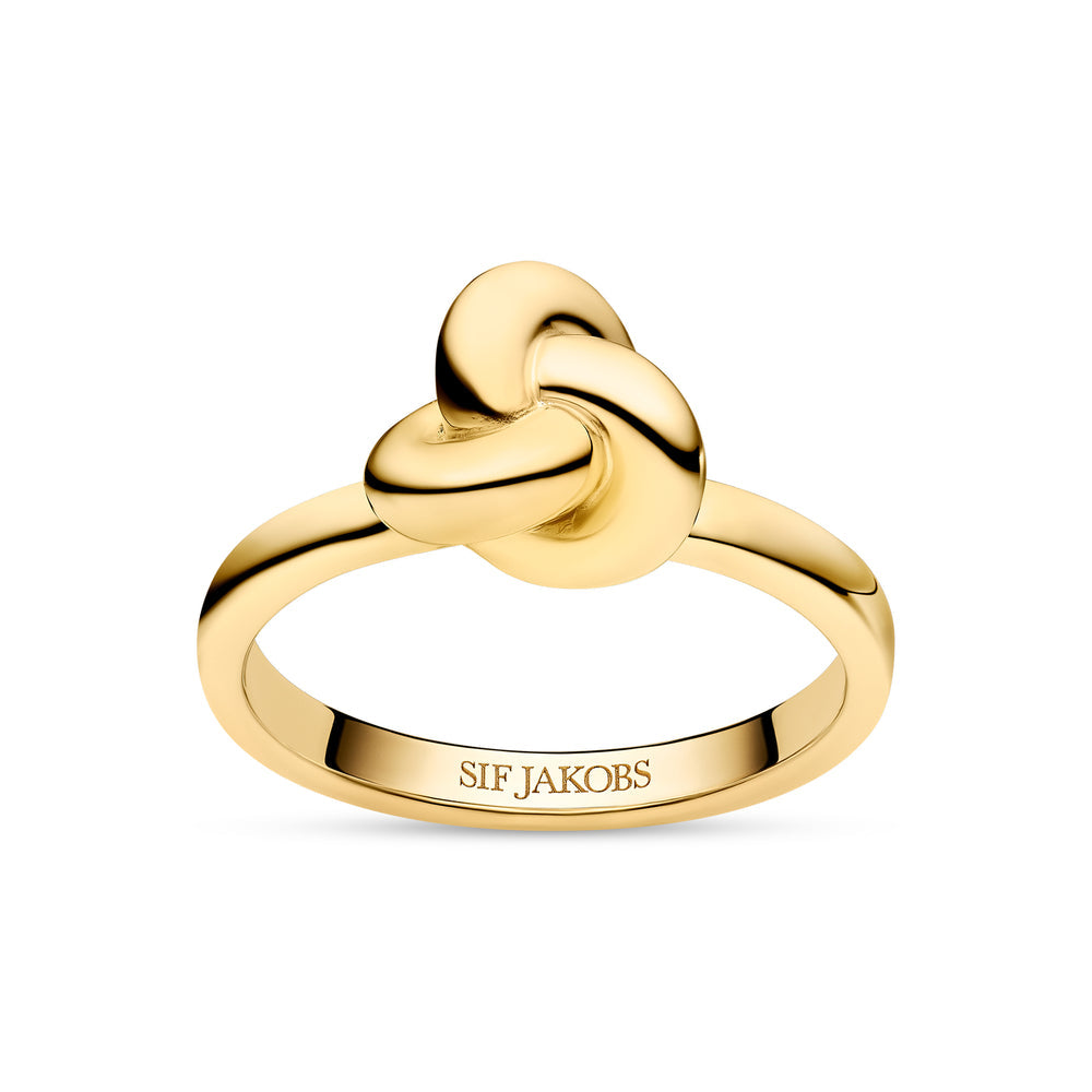 Sif Jakobs Gold Plated Ring Imperia Pianura Piccolo