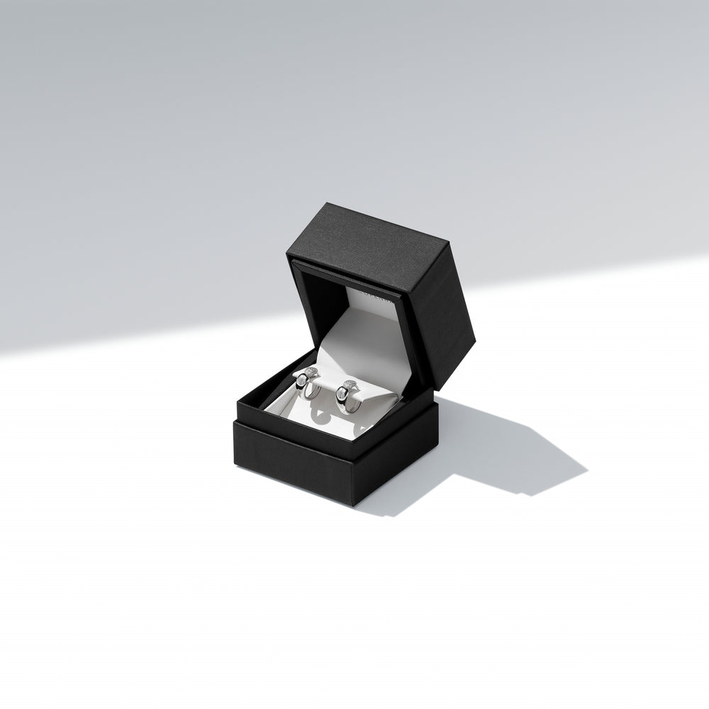 Sif Jakobs Silver Goccia Creolo Piccolo Pianura Earrings