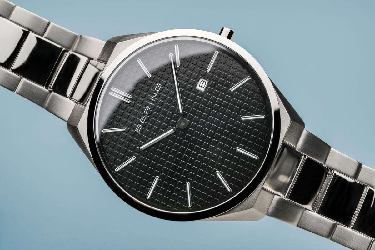 Bering Ultra Slim polished/brushed silver