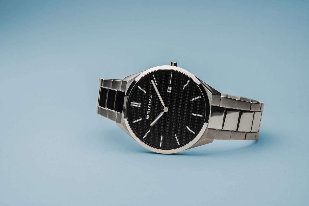 Bering Ultra Slim polished/brushed silver