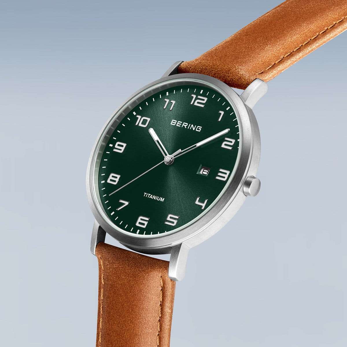 Bering Titanium brushed silver