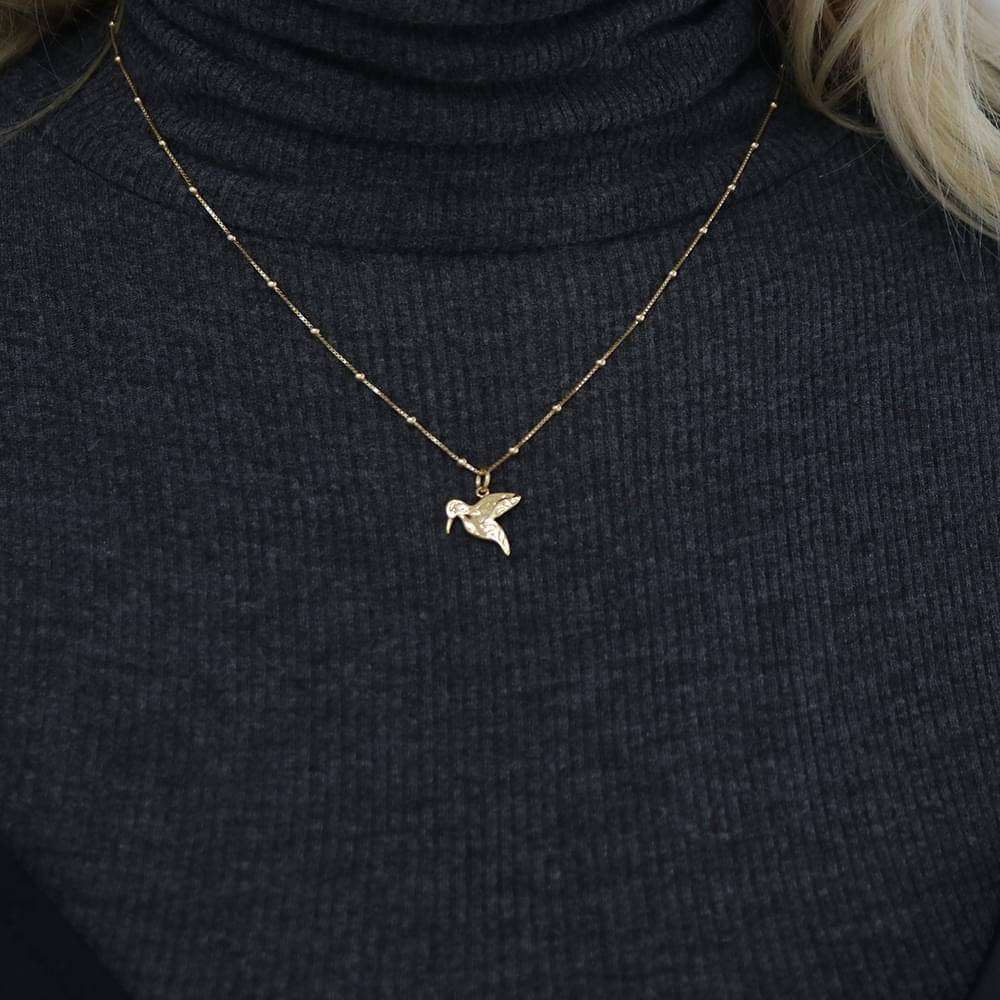 Chlobo Bobble Chain Humming Bird Necklace