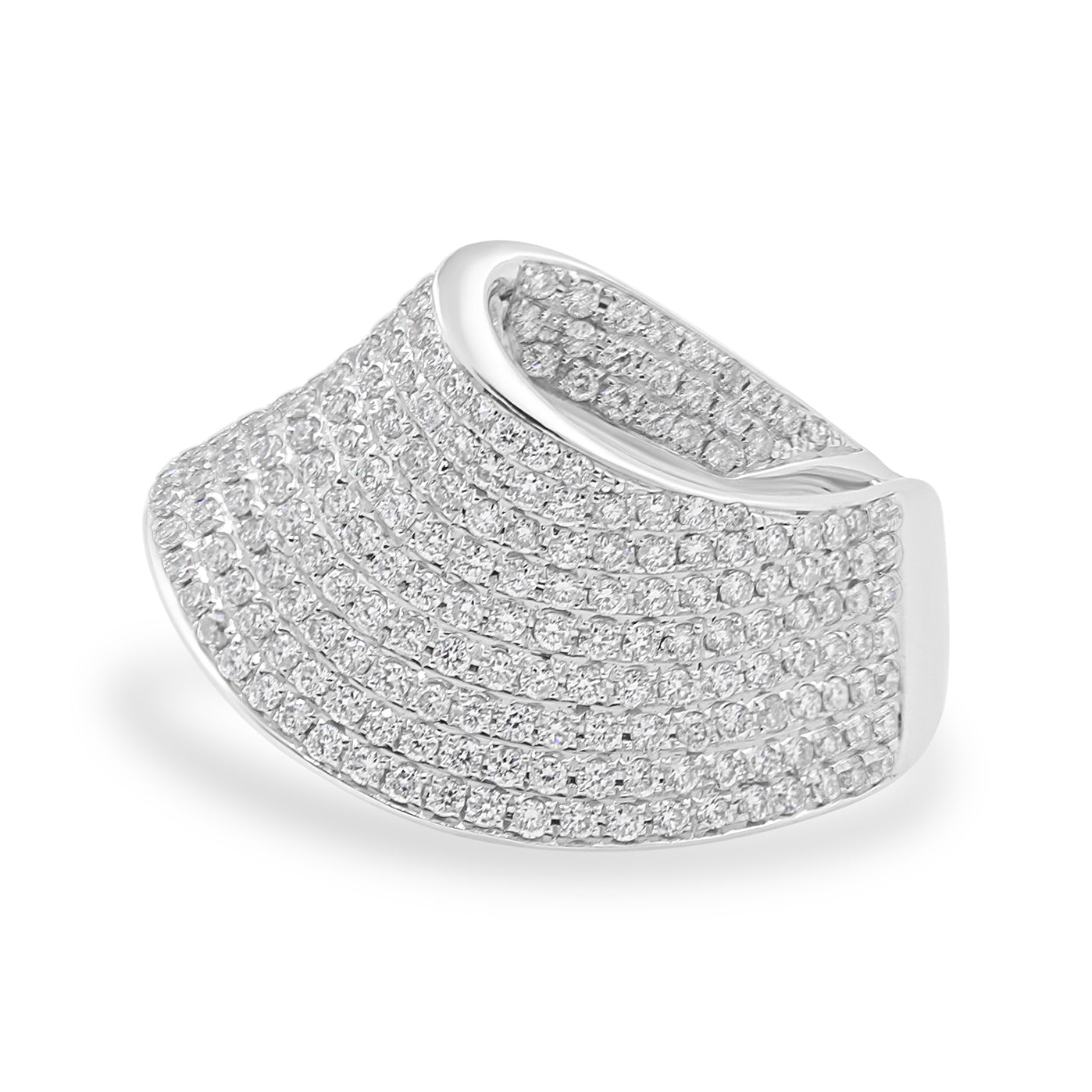 18ct White Gold Cocktail Diamond Dress Ring