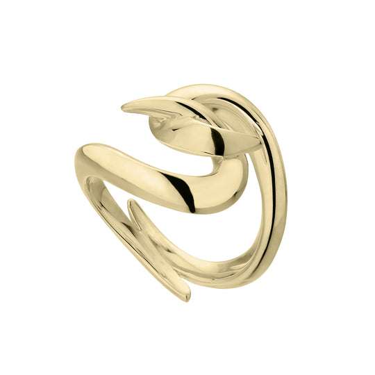 YELLOW GOLD VERMEIL HOOK RING