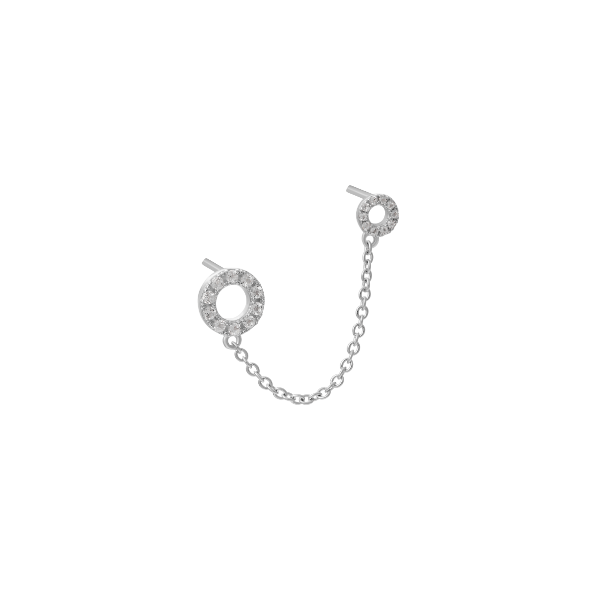 Halo Double Post Earring