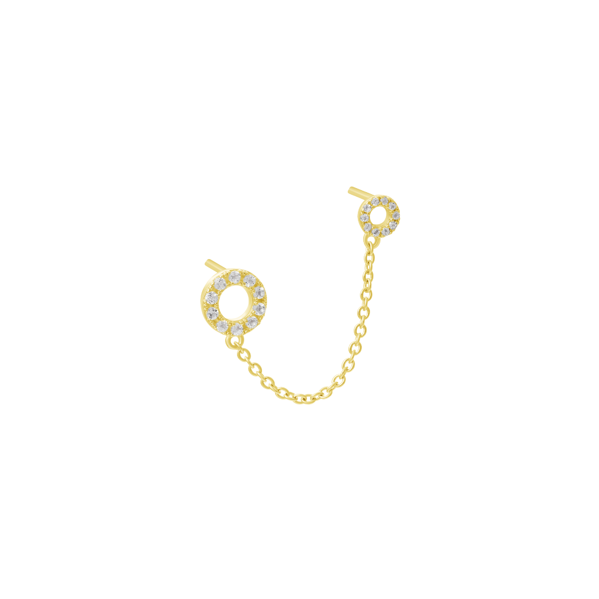 Halo Double Post Earring