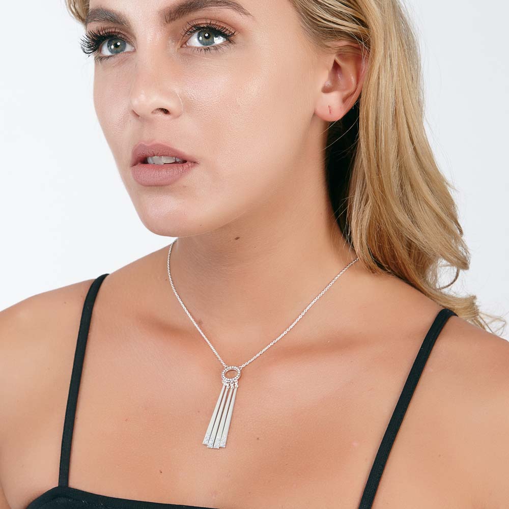 Art Deco 4 Strand Pendant