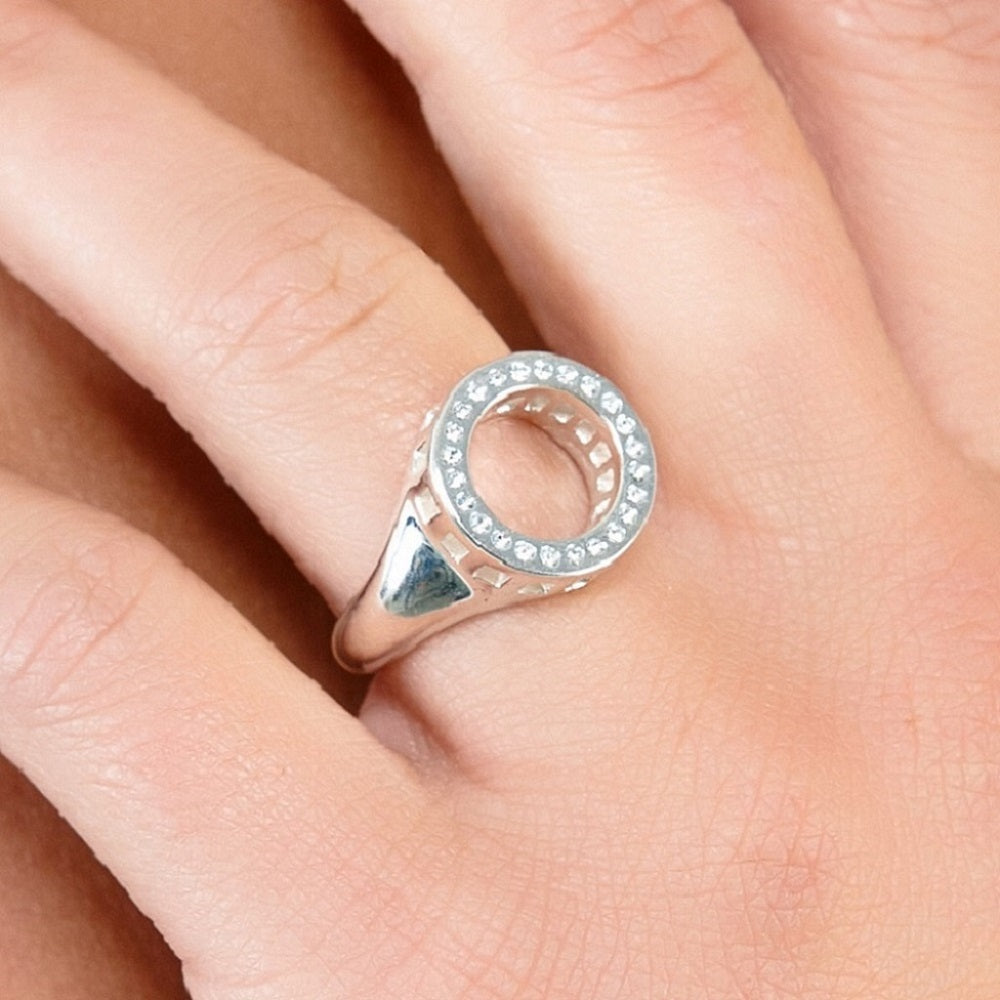 Art Deco Halo Ring