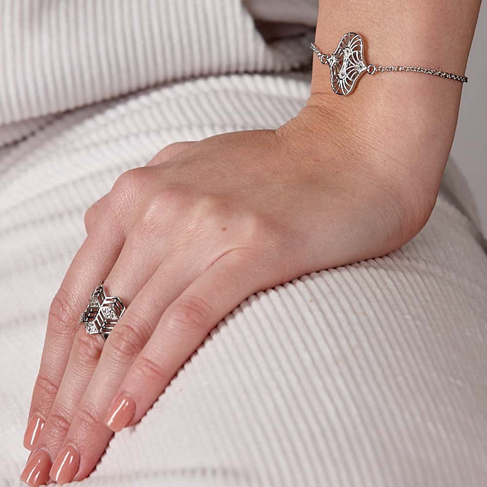 Art Deco Full Triangle Ring