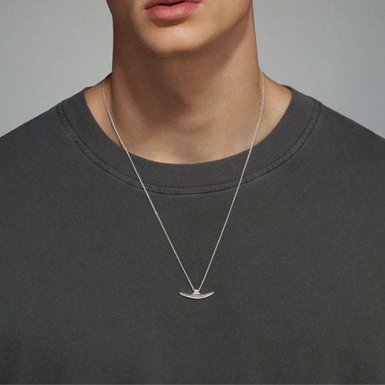 SILVER ARC NECKLACE