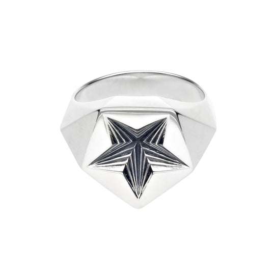 SILVER STAR RING