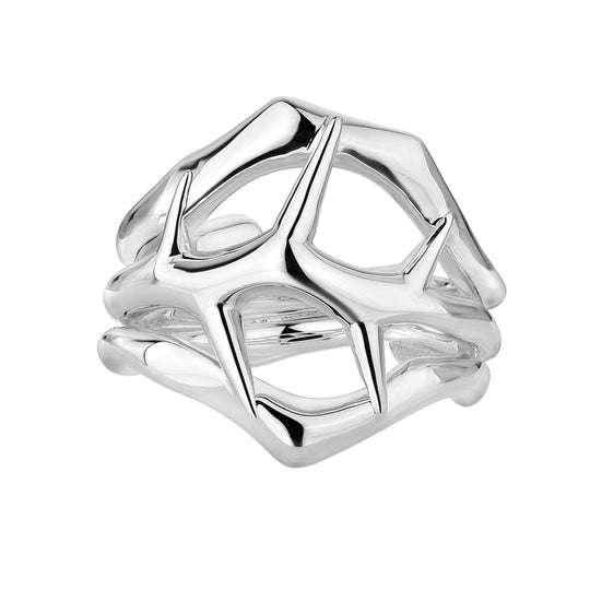 BLACKTHORN TRIPLE RING - SILVER