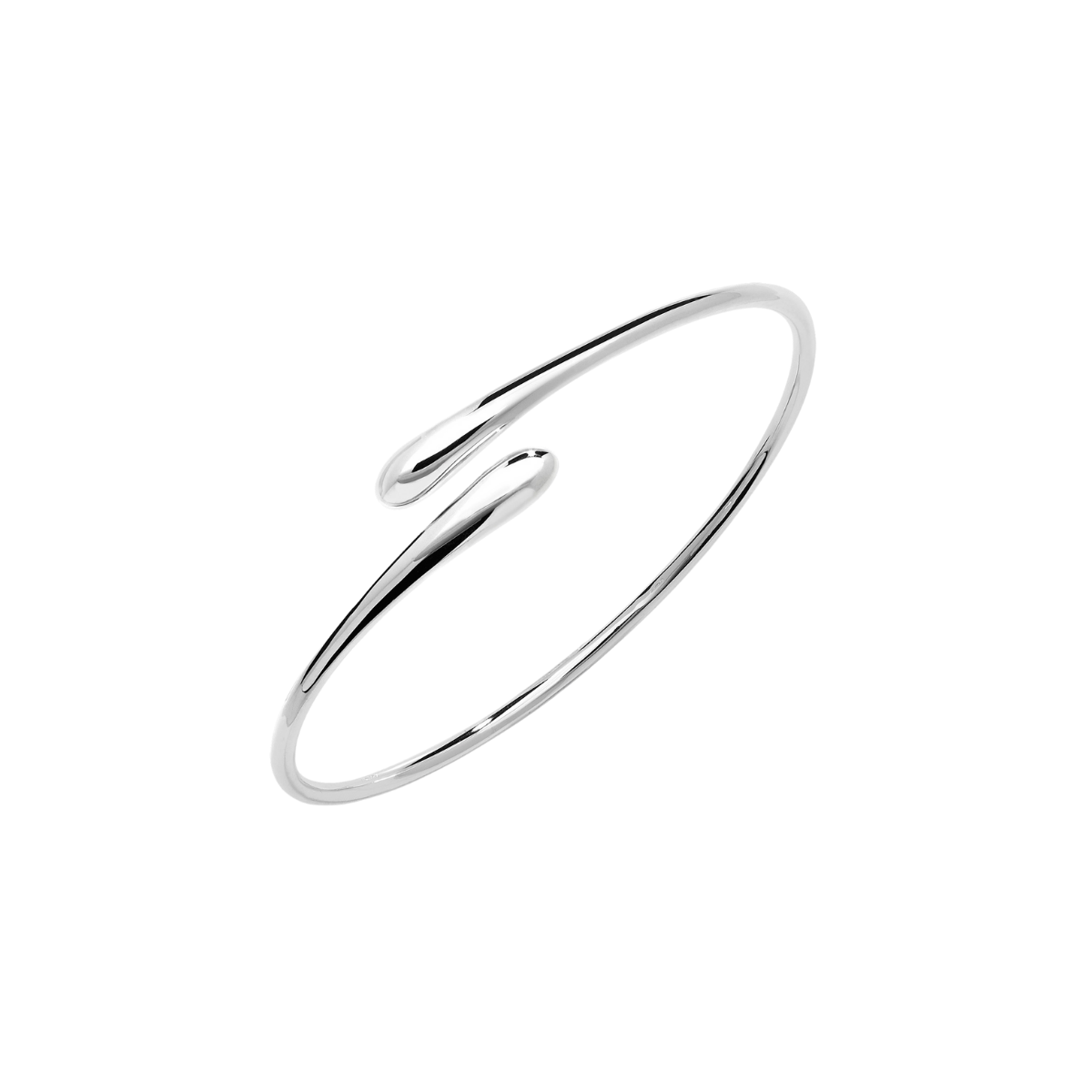 Cross Open Drop Bangle