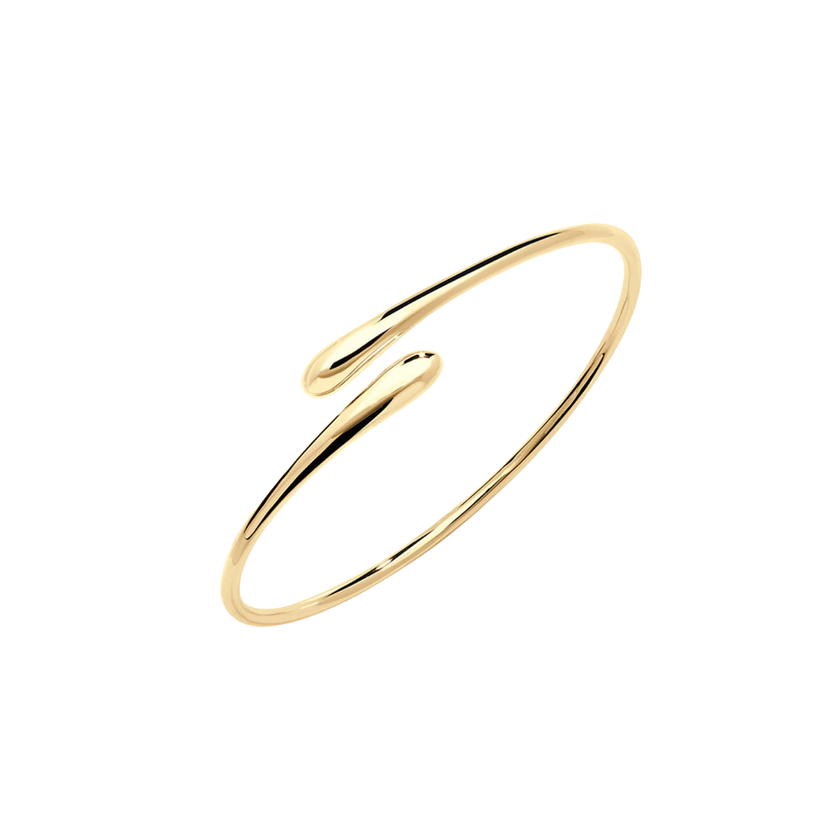 Cross Open Drop Bangle