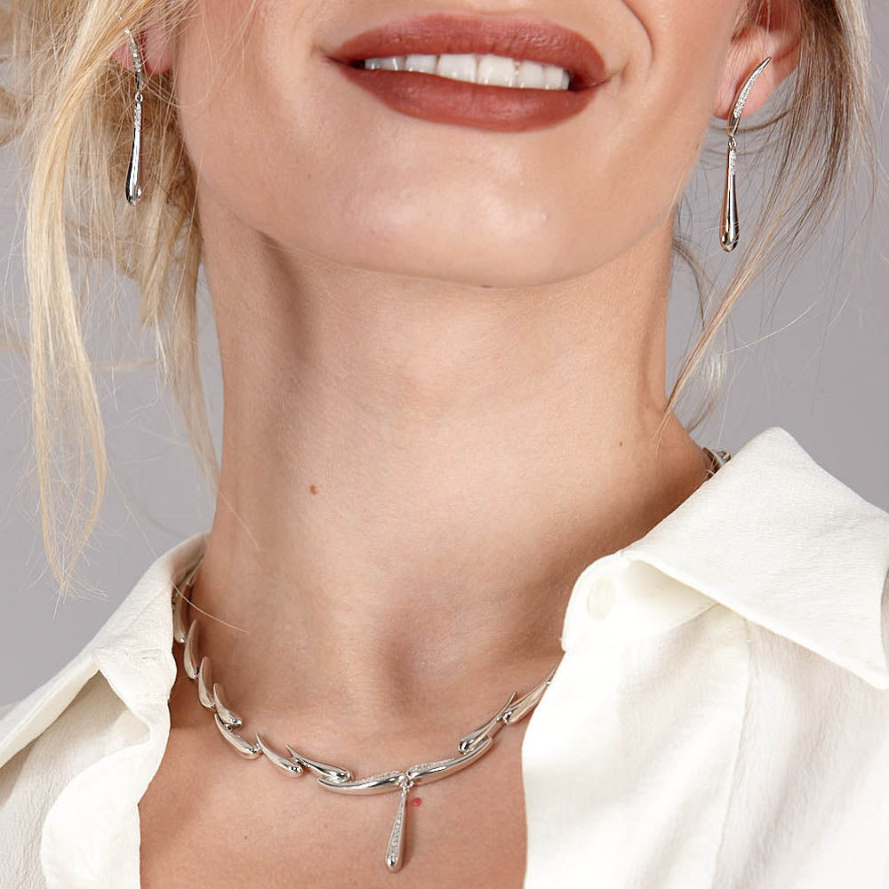 Diamond Drop Earrings