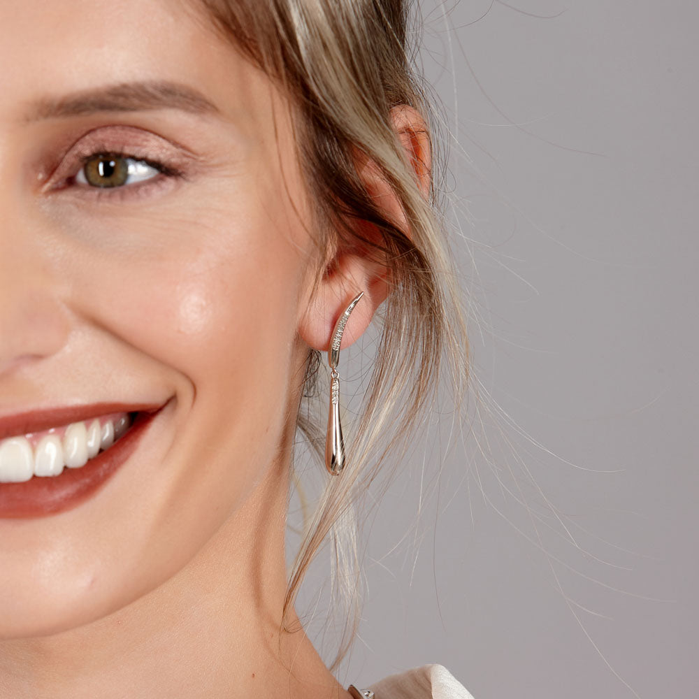 Diamond Drop Earrings