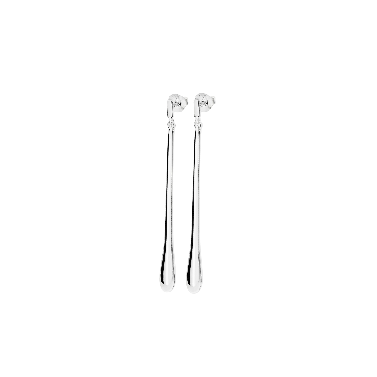 Long Drop Stud Earrings
