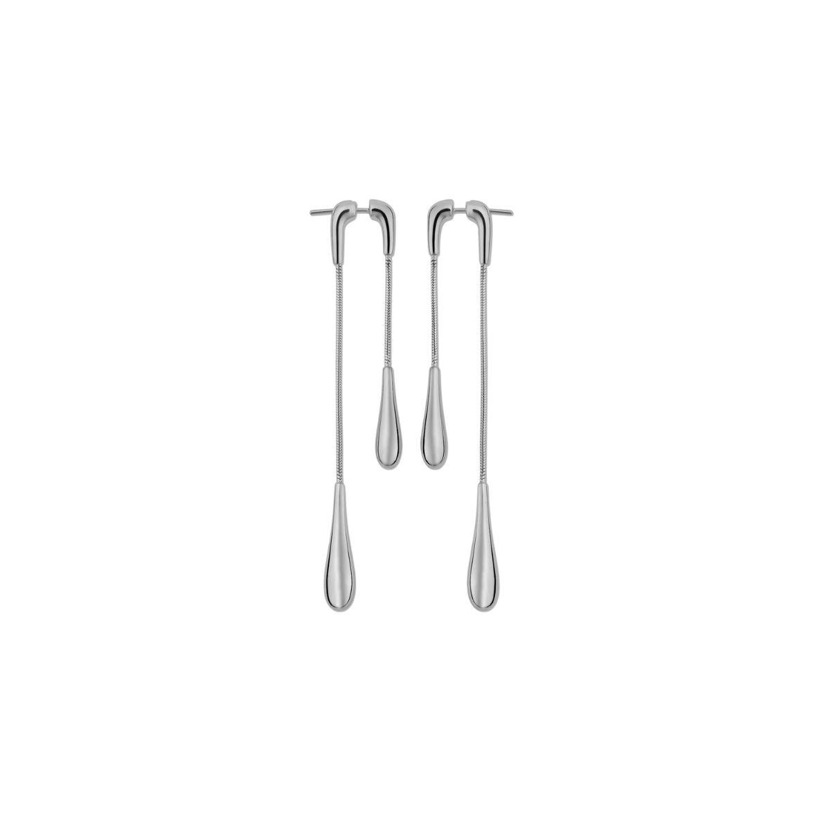 Double Drop Earrings Front and Back