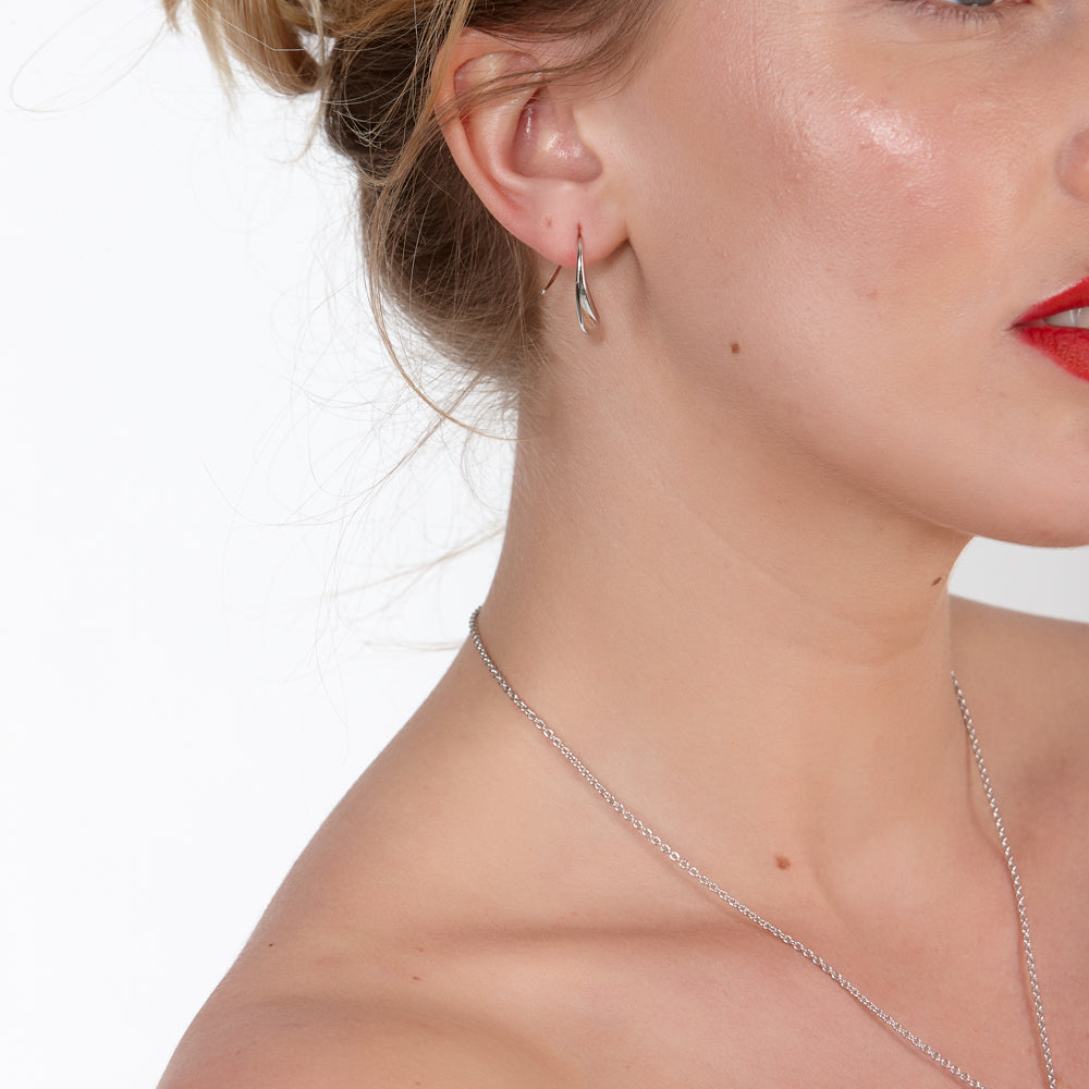 Drop Cross Earrings