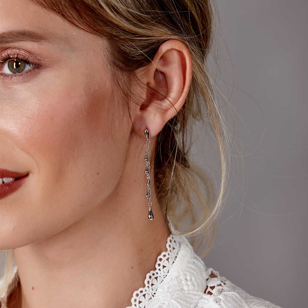 Cluster Drop Earrings
