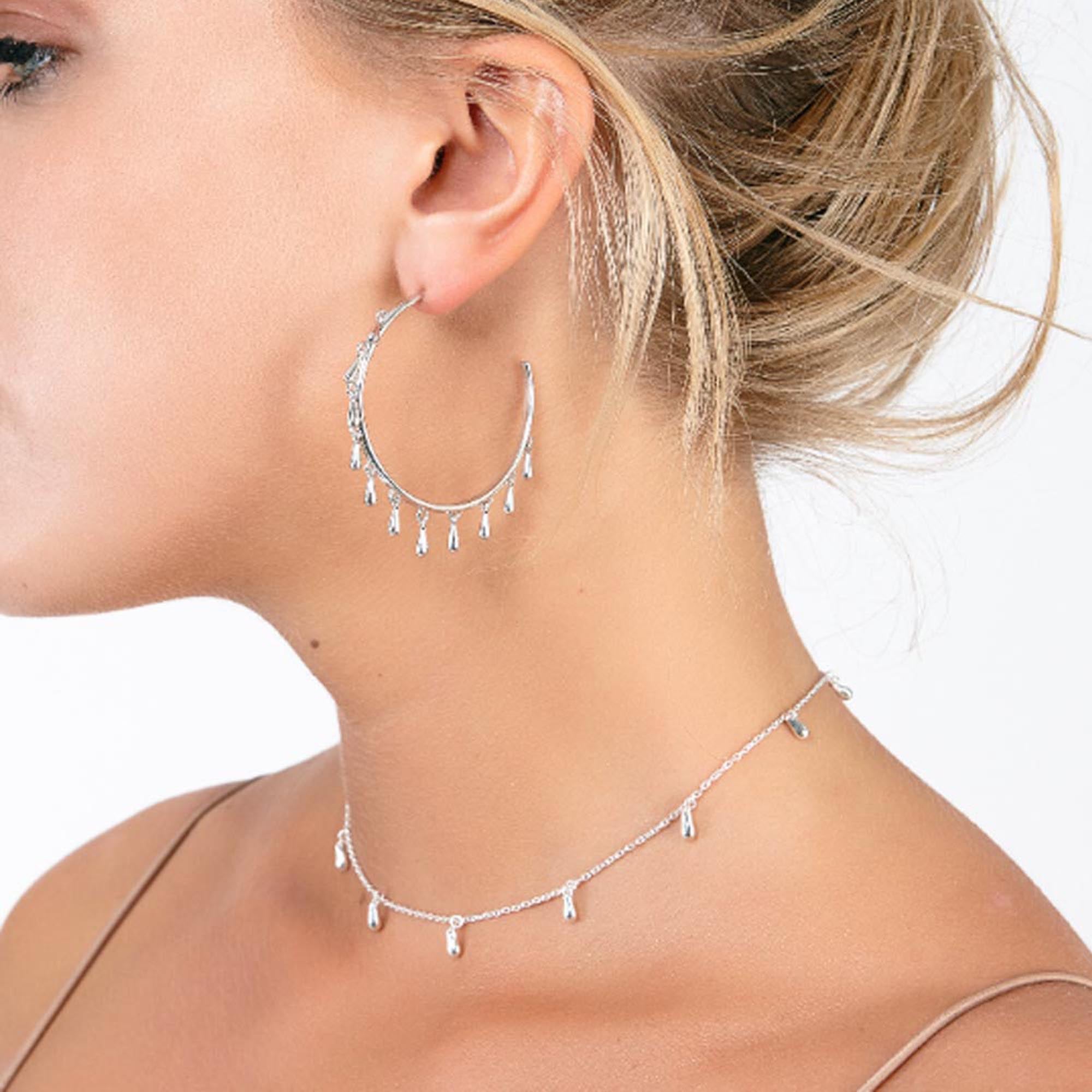 Mini Drop Choker Style Necklace