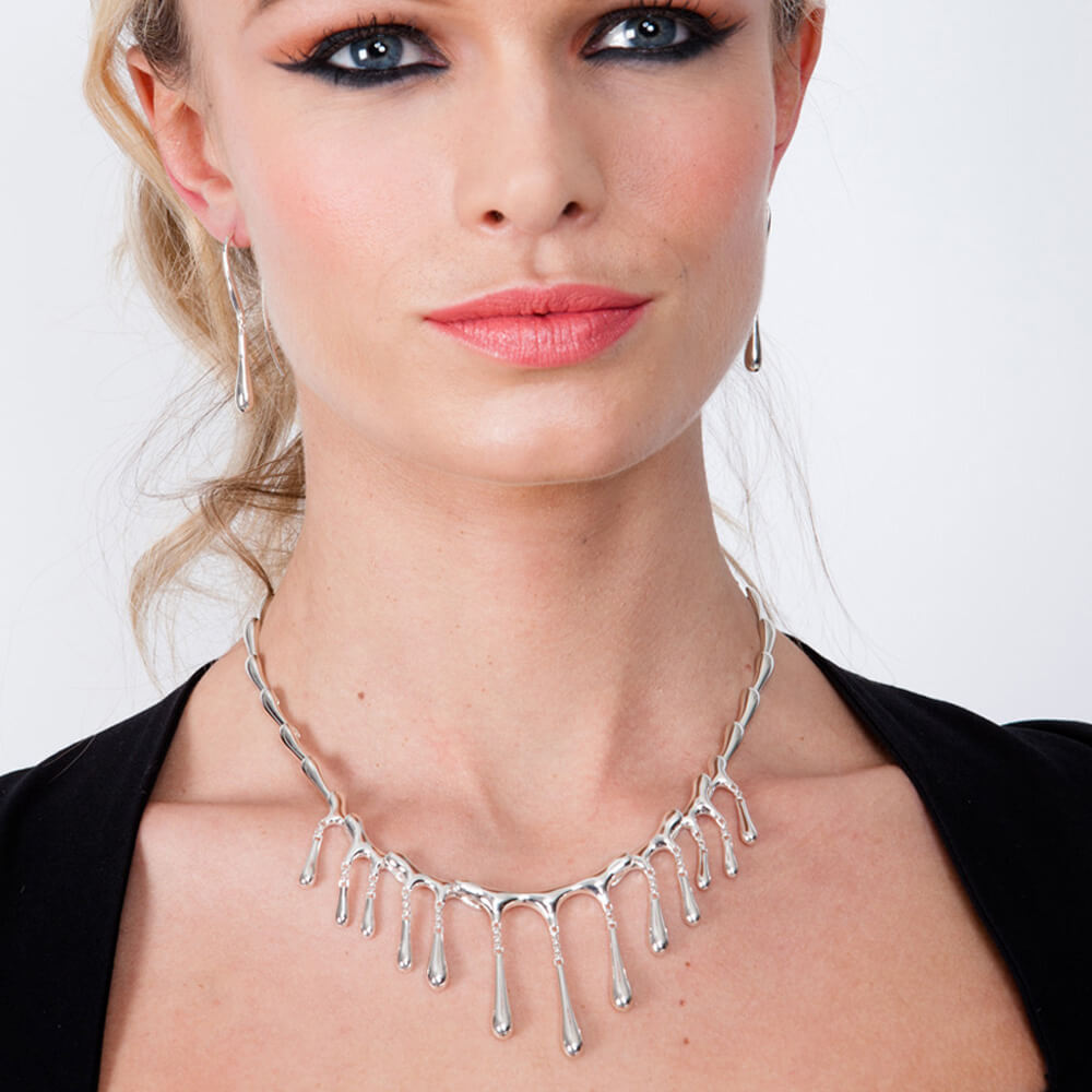 Short Multi Drop Necklace