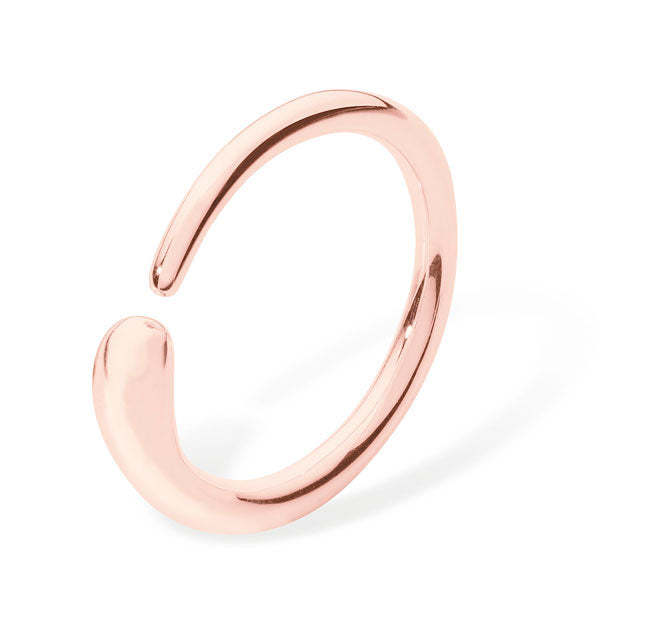 Single Drop ring in Rose Gold Vermeil