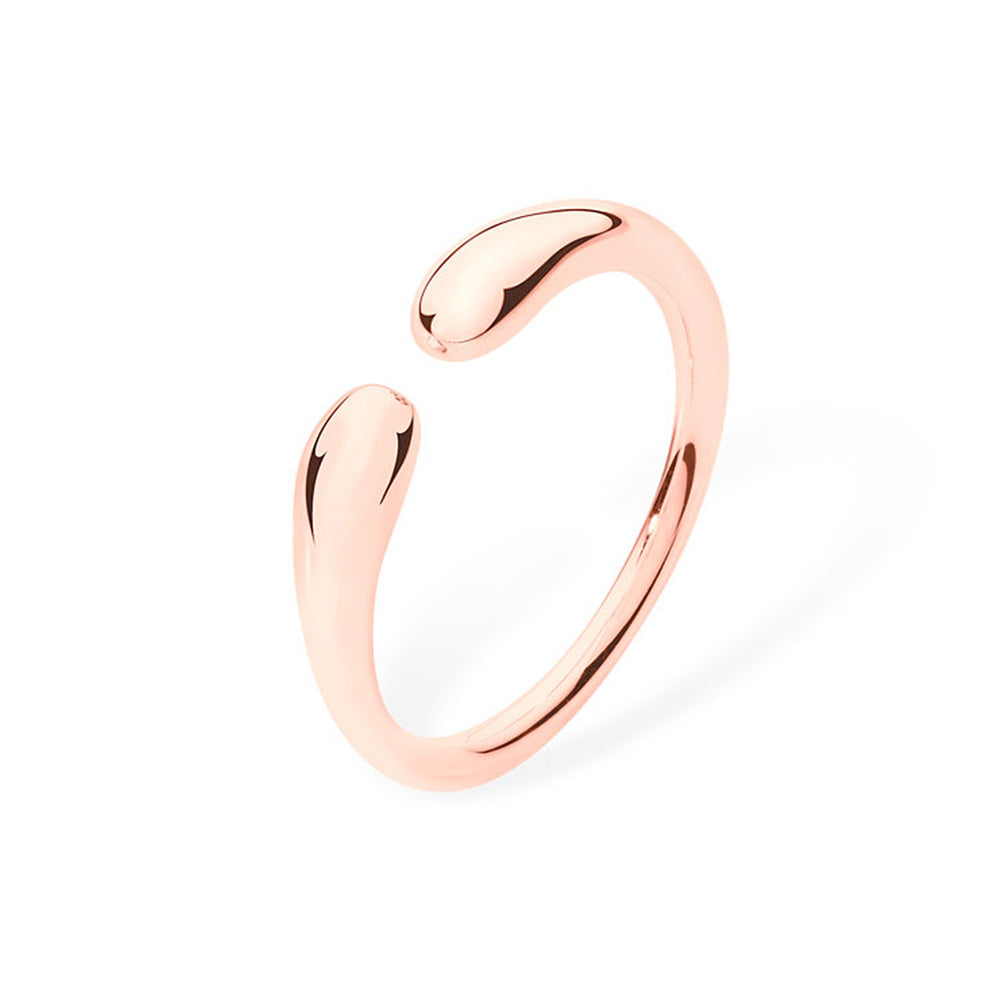 Double Drop ring in Rose Gold Vermeil