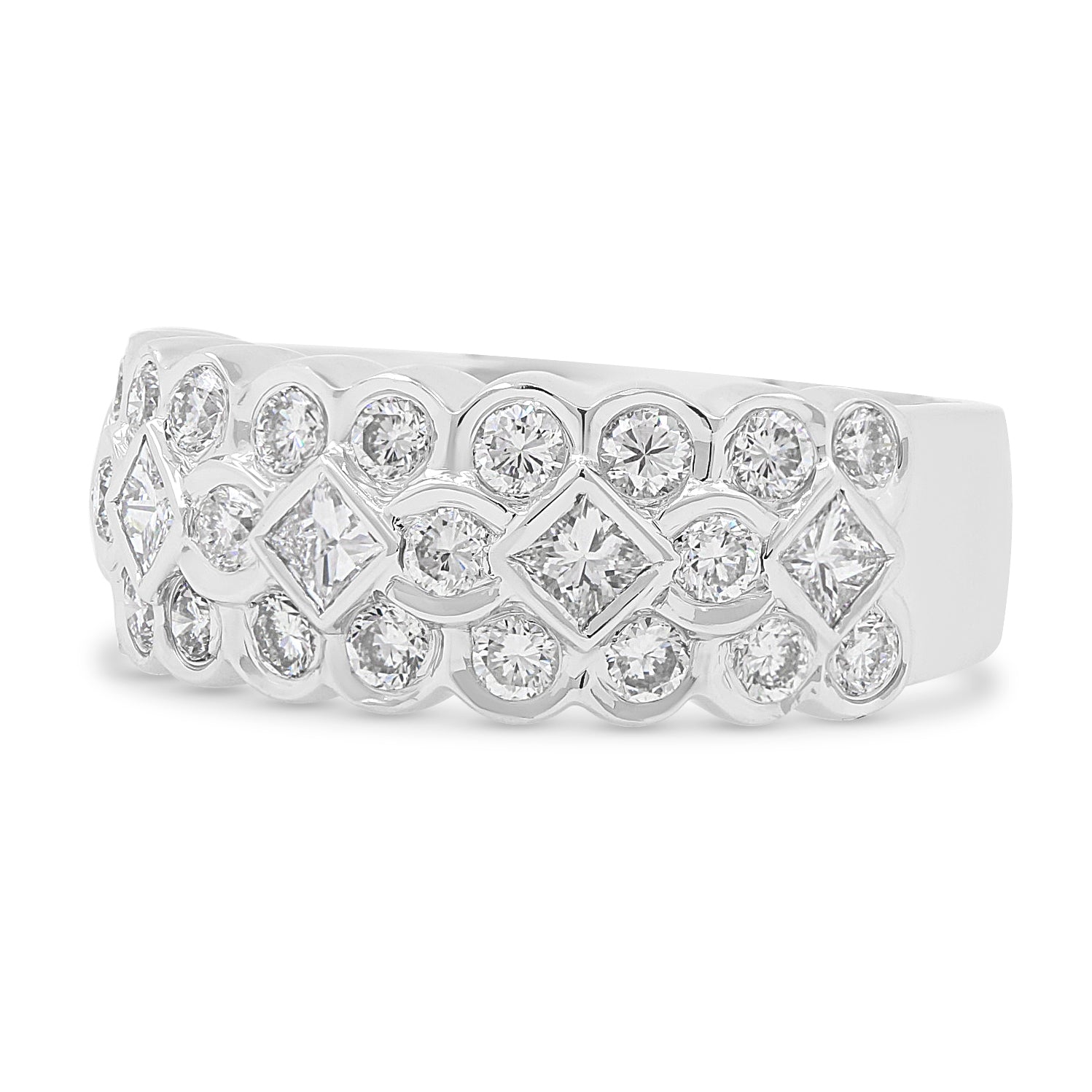 18ct White Gold Diamond Dress Ring