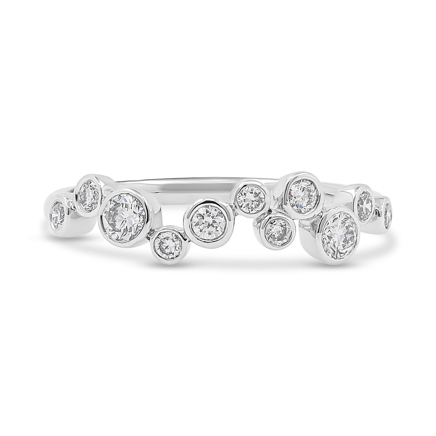Platinum diamond rain dance Dress Ring