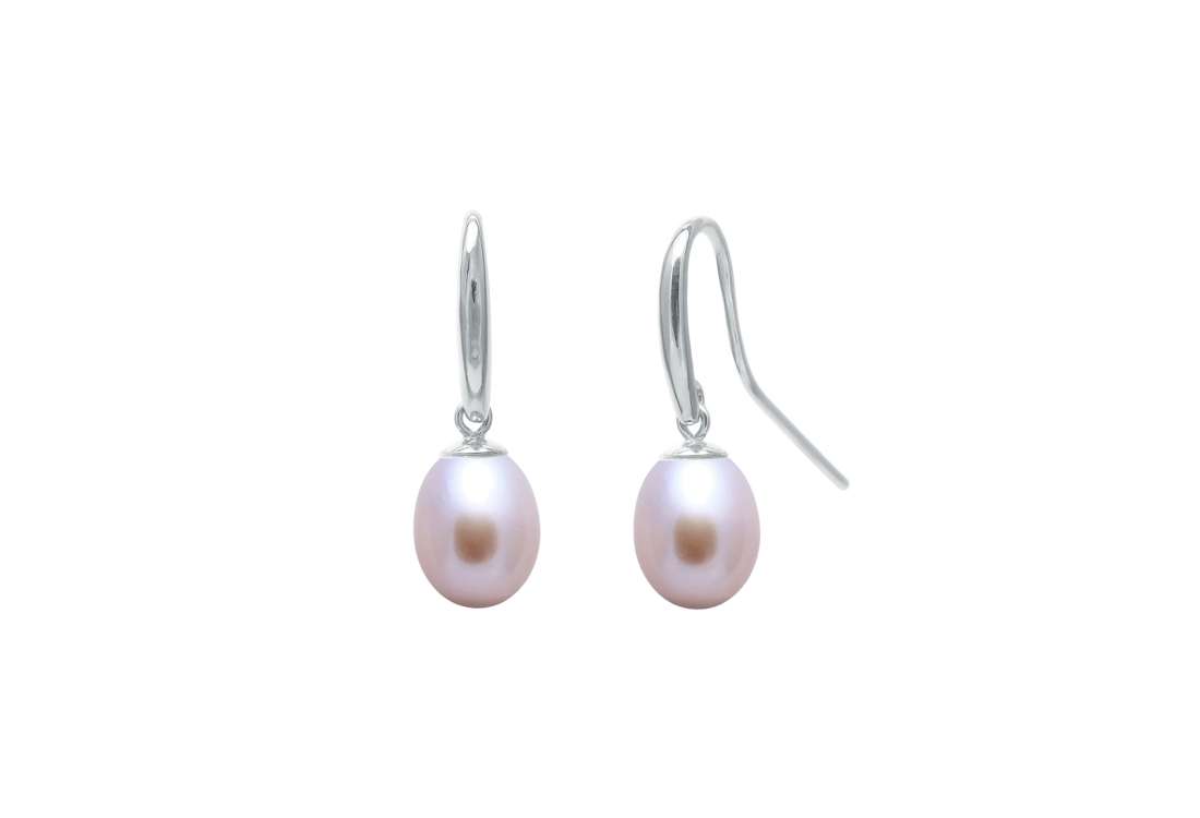 Shepherds Crook & Pearl Earring Drops