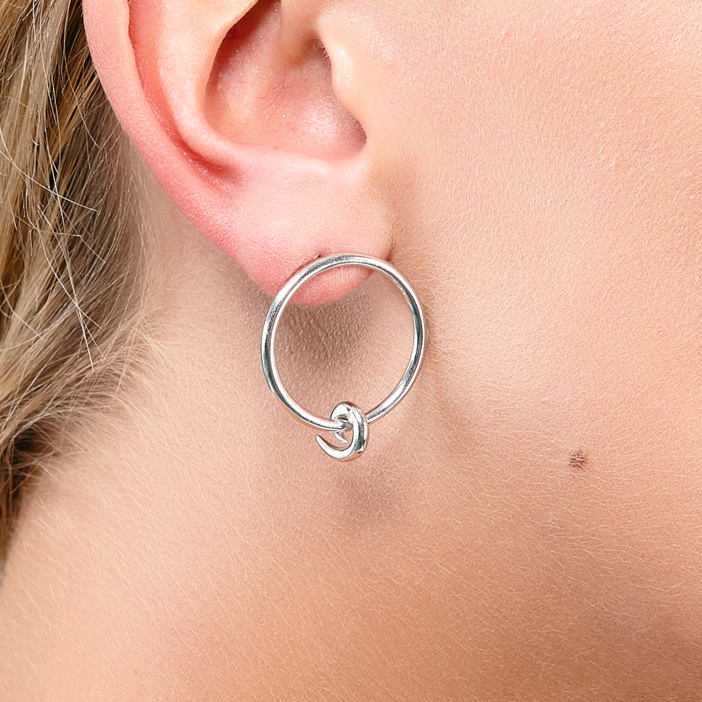 Circle Swirl Earrings
