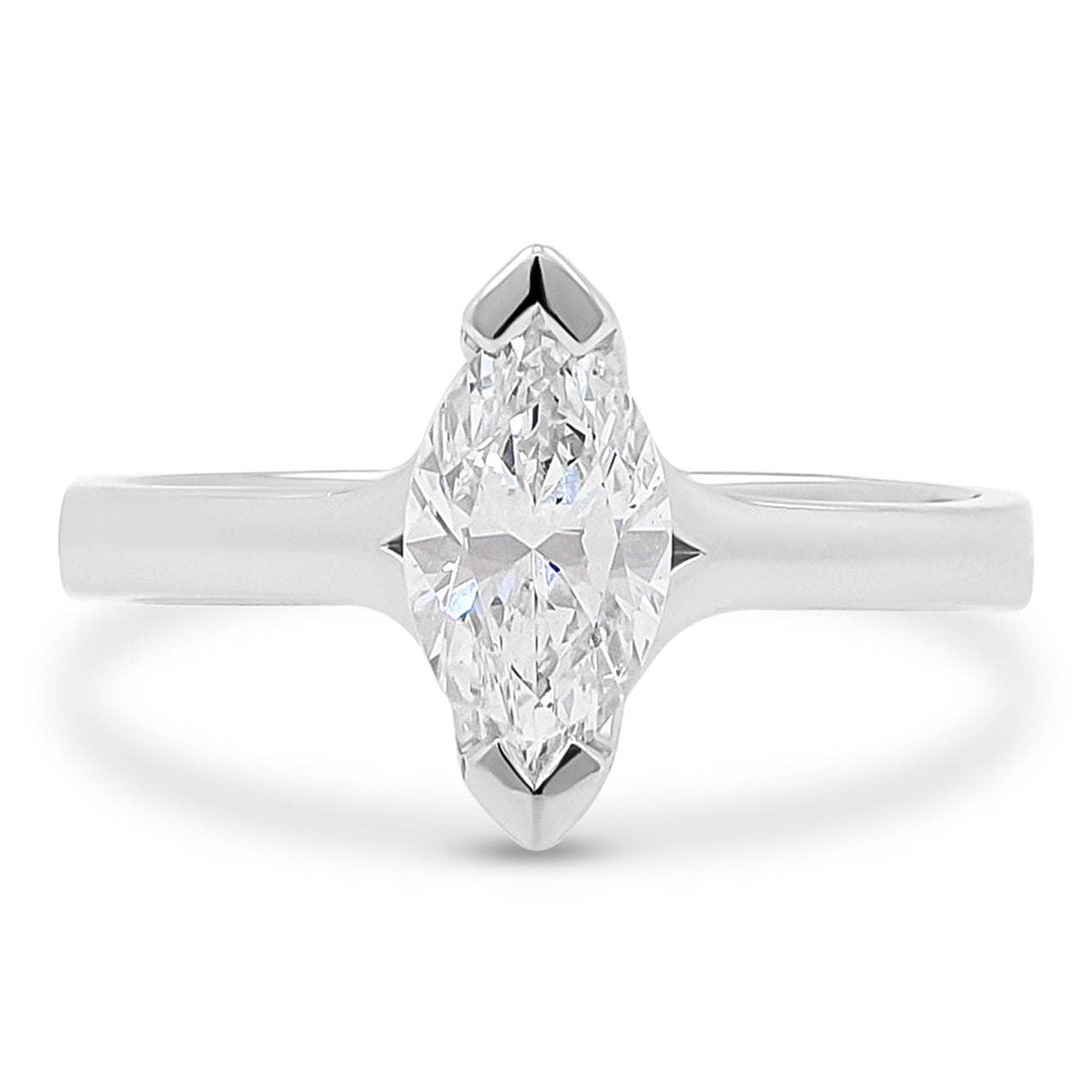 Marquise Cut Solitaire Engagement Ring