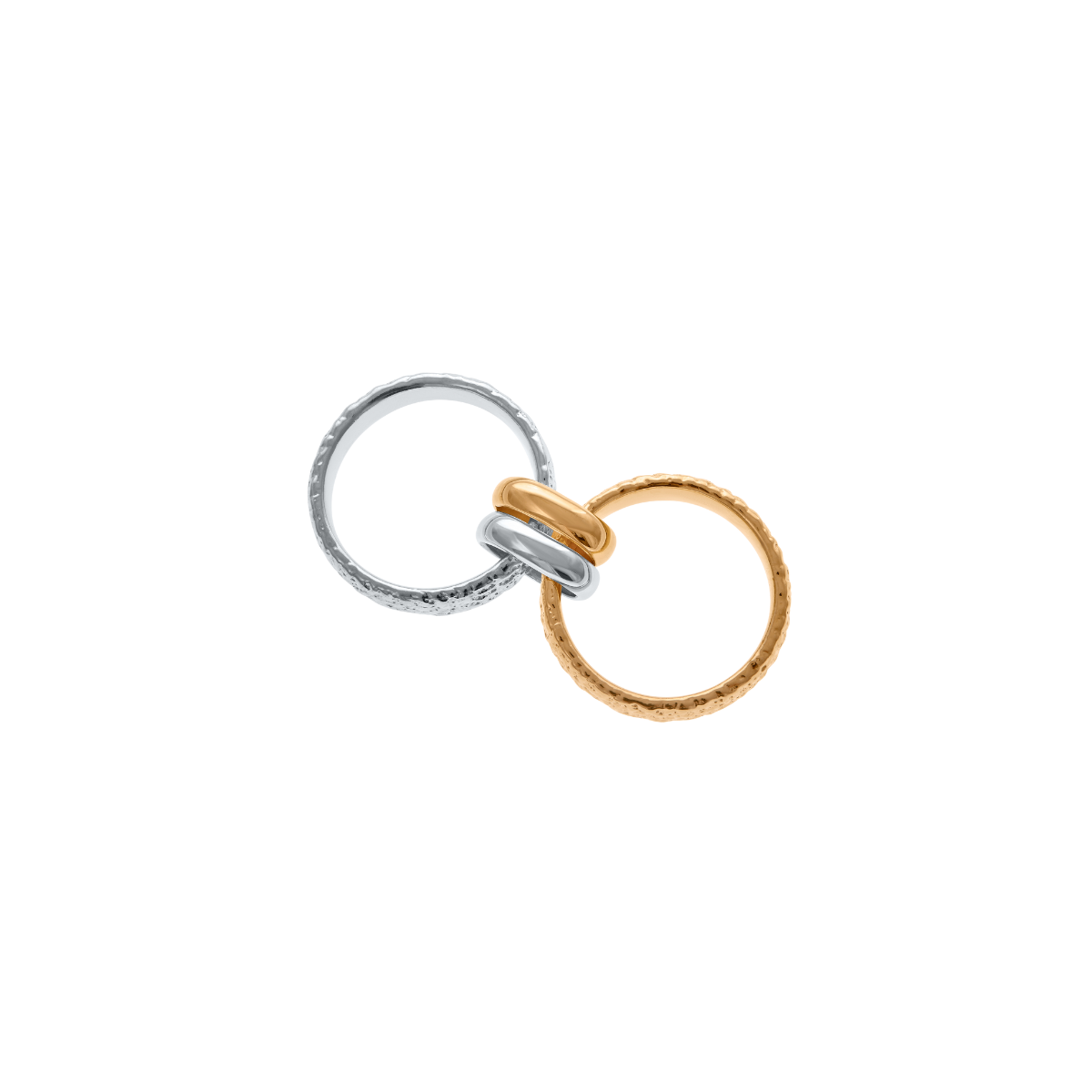 Multi Finish Double Hula Joined Ring