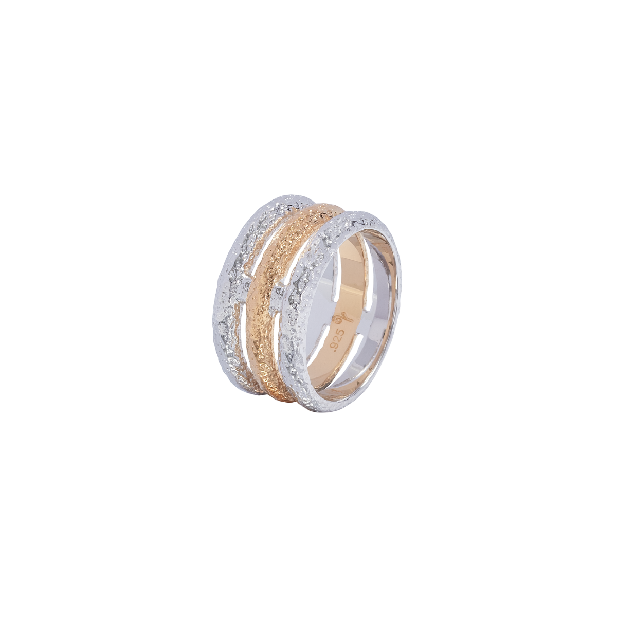 Multi Finish Hula Triple Ring