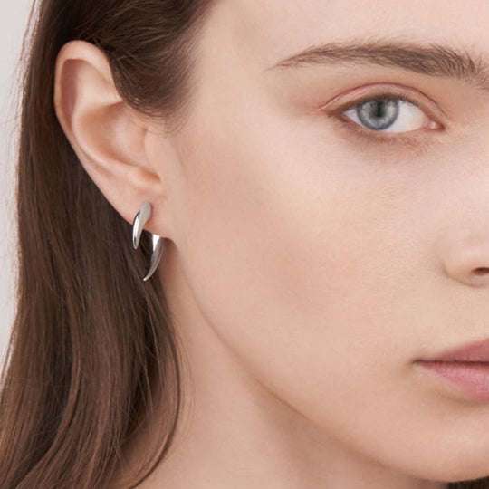 SILVER TALON EARRINGS