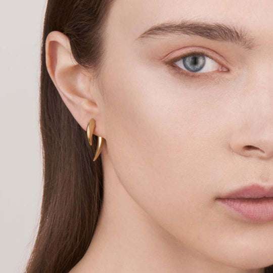 YELLOW GOLD VERMEIL TALON EARRINGS