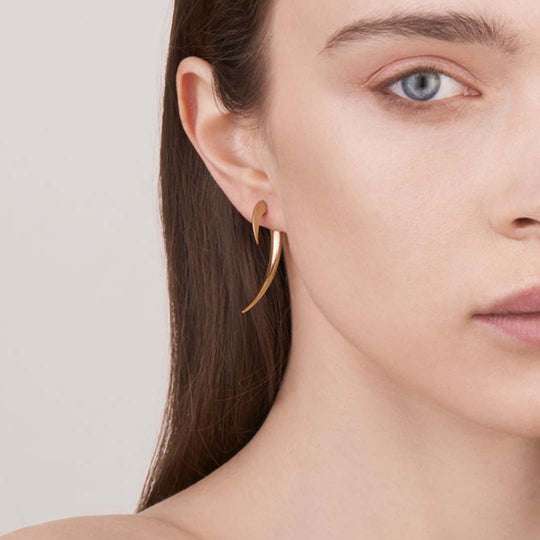YELLOW GOLD VERMEIL HOOK EARRINGS